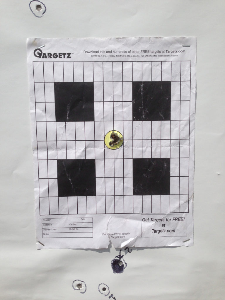 Shooting Target Grouping with Rifle Basix L-1K Trigger